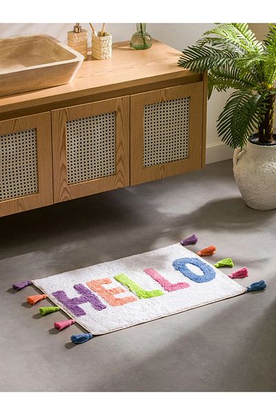 LC Waikiki LCW HOME Μικτό Φουντωτό Χαλάκι Μπάνιου 50x70 εκ