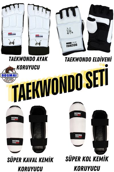 DO-SMAI Taekwondo Set - Glove, Arm Bone Protector and Foot Protector