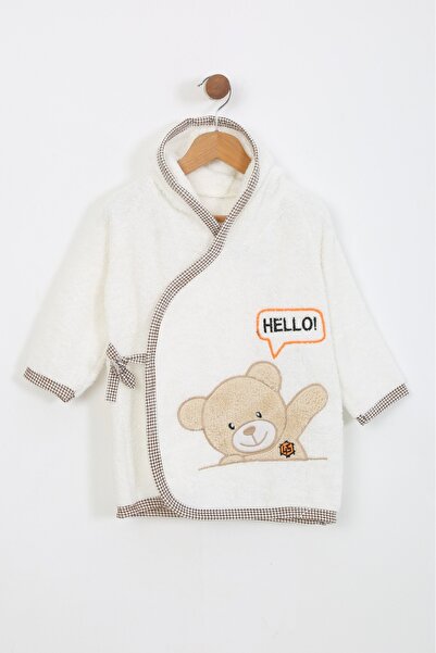 Kindo Baby منشفة حمام للأطفال بغطاء للرأس مصنوعة من القطن بنسبة 100%، لعمر 1-...