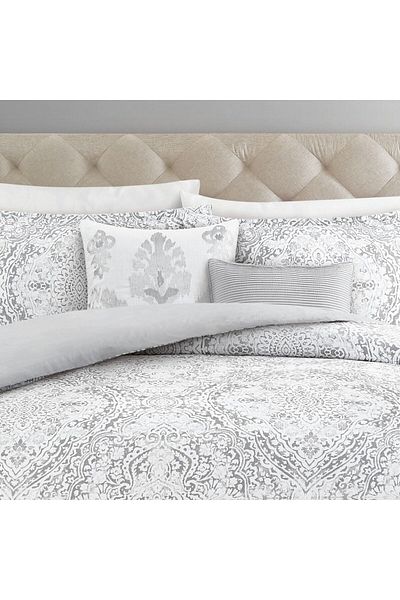 Orange Bed & Bath روما | طقم لحاف مزدوج من القطن 100% مكون من 8 قطع