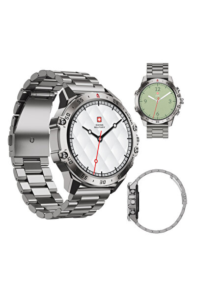 Swiss Military ساعة ذكية DOM5 AMOLED مقاس 1.43 بوصة، تدعم الاتصال عبر البلوتو...