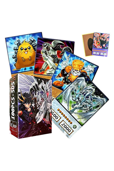 Choice1 YGH5DS100PCS ١٠٠ بطاقة يوغي أوه بتصميم أنمي: الساحر الأسود ذو العيون ...