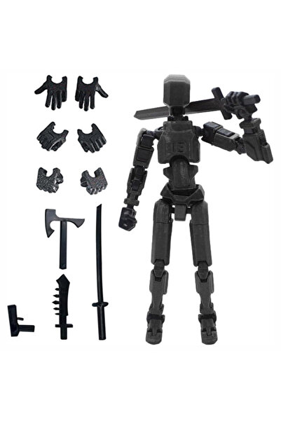 choice2 black Titan 13 Action Figures T13 Figure 3D Printed Multi-ed Movable ...