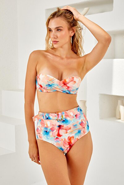 LAPIENO Γεμιστή Στράπλες Αξεσουάρ Κοστούμι Μπικίνι 4204