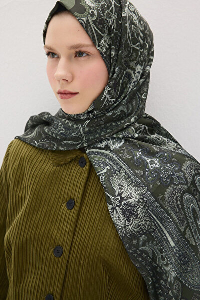 cs camellia scarf Μοτίβο Perle Vibe - Πράσινο