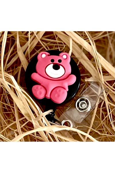 yoyo Teddy Bear Yoyo Collar Pink Card