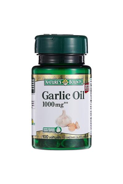Nature's Bounty كبسولات زيت الثوم من نيتشرز باونتي بتركيز 1000 ملغ - 100 كبسولة