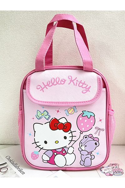 Choice HelloKitty 1pc Insulated Fashionable Portable Lunch Bag Cute Cartoon HelloKitty Kuromi Cinnamoroll D