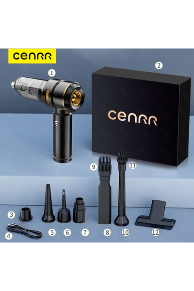 Choice4 Ultra Black CENRR Car Vacuum Cleaner Wireless Handheld Powerful Porta...