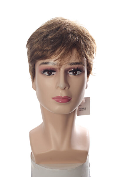 AYTUĞ PERUK Sentetik Erkek Peruk - SS1001-4 - Kumral