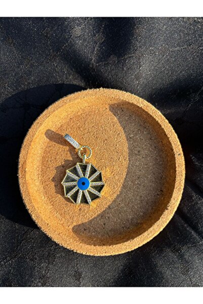 MeSin Store NAZAR MOTİFLİ AJDA CHARM KOLYE UCU ÇELİK KARARMAZ GOLD RENK ( SAD...