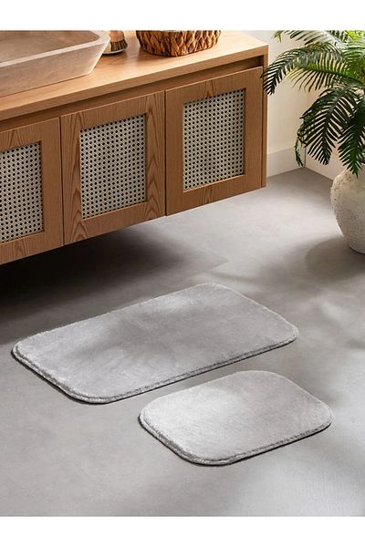 LC Waikiki Lcw Home Gray Bath Mat 2-Pack