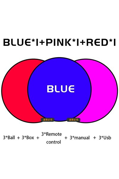 Choice 3 قطع من الكرة الطائرة السحرية Boomerang Flyorb مع أضواء LED طائرة بدو...