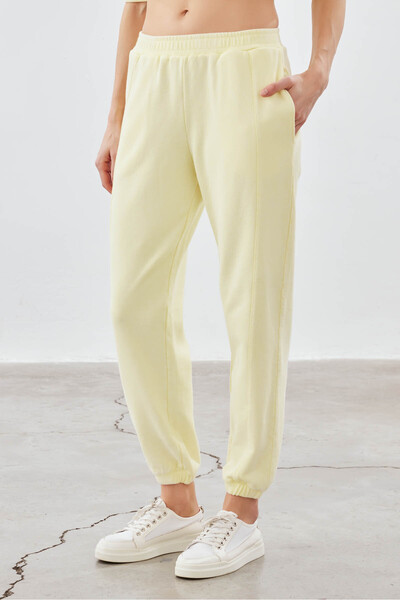 Hays Kadın Pamuklu Yıkamalı Üç İplik Cepli Pantolon