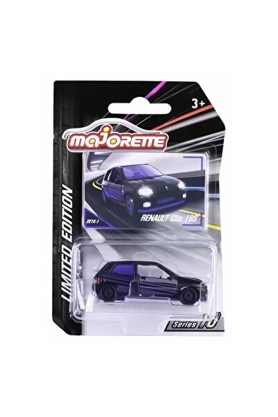 Majorette - Limitli Seri 10 Renault Clio 16S (Siyah)