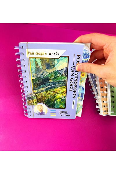 Gift Moda Caietul cu copertă hologramă Van Gogh