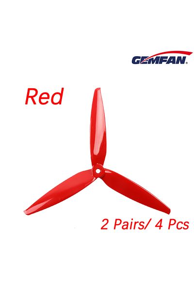 Choice Red 4PCS Gemfan Flash 7040 7 Inch 3-Blade 7X4X3 PC CW CCW 7inch FPV Propeller For FPV RC Models MAK4