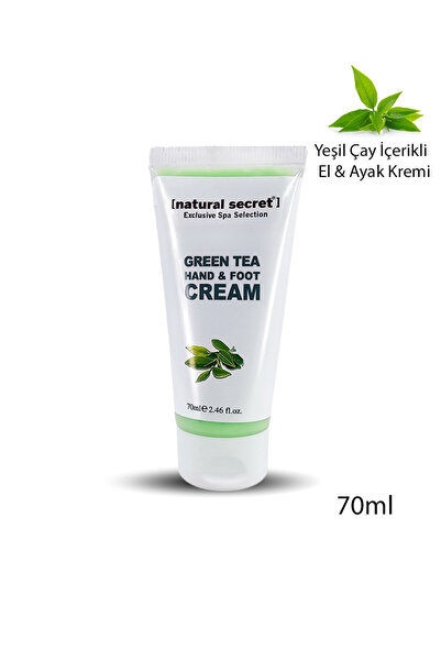 Natural Secret Yeşil Çay El & Ayak Bakım Kremi / Green Tea Hand & Foot Cream ...