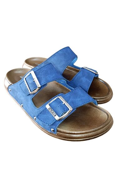 Esem 3769-0001 Men's Buckle Summer Comfort Slippers
