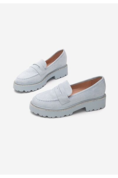 B T Shoes Mocasini cu talpa groasa Tirra V2 albastri