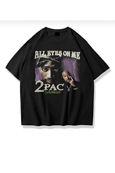 TRENDPUNKY TRICOU OVERSIZE CU IMPRIMEU ALB TUPAC 2PAC