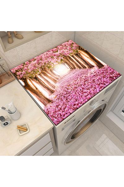 Else Dekor Drying Refrigerator - Washing Machine Cover, Liquid Proof, Non-Slip, Washable