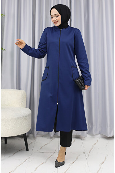 sefamerve Cep Detaylı Fermuarlı Kap 1642-02 Lacivert