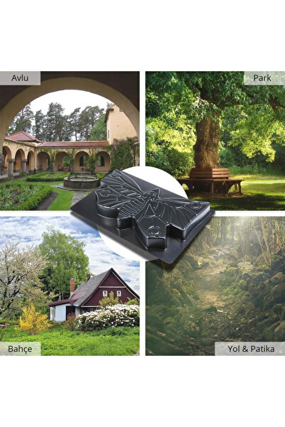 Morpanya Kelebek Kilit Parke Taşı Kalıbı Zemin Kaplama Kalıbı Yer Döşeme Taşı Kalıbı 1 Adet Kalıp