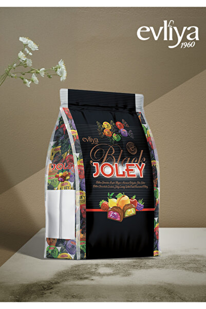 Evliya Şekerleme Joley Black 1 Kg Quadro Poşet