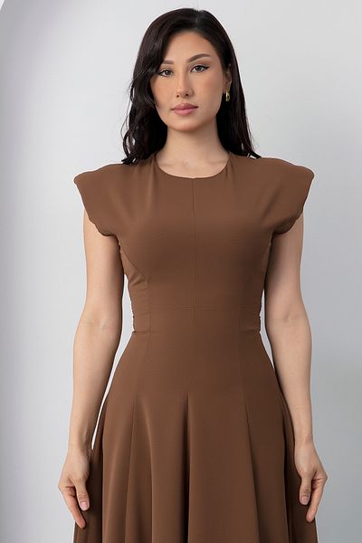 PULLIMM فستان برباط وكتف وياقة دائرية NY4546