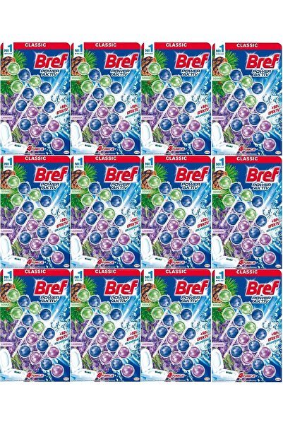 Bref Power Aktiv Klozet Bloğu Çam ve Lavanta Kokulu (48 Li Set) (12PK*4)