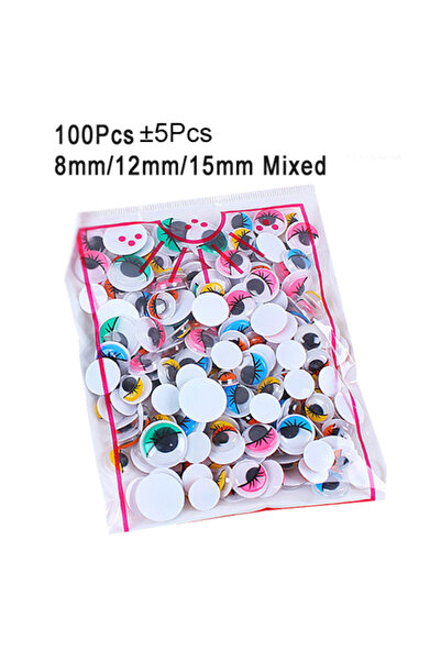 Choice 100 قطعة ملونة مختلطة من 100 قطعة/200 قطعة من العيون المتحركة ذاتية ال...