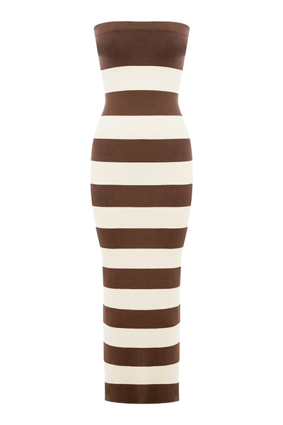 POSSE Theo Strapless Striped Dress