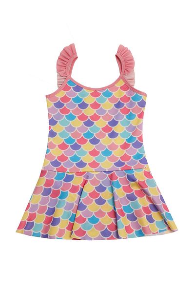 NEOPY Bavarian Ruffle Strap Skirted Girl's Swimsuit 5223