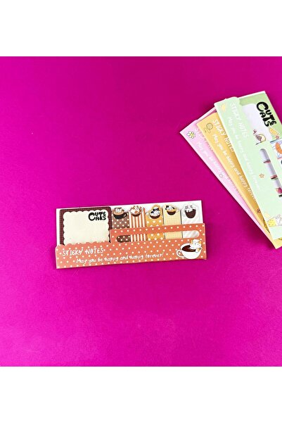 Gift Moda Kedi Tasarımlı Post-it