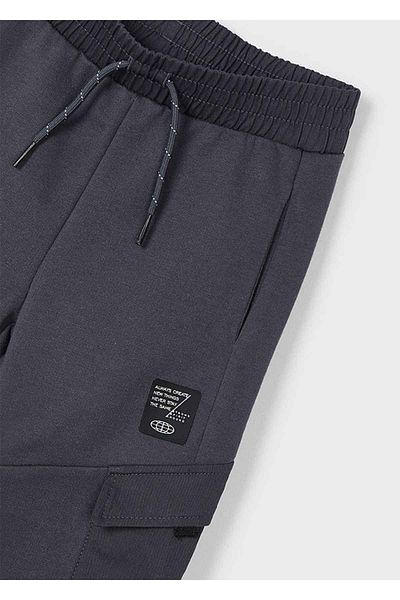 MAYORAL Pantaloni de vară pentru băieți cu buzunar cargo - antracit
