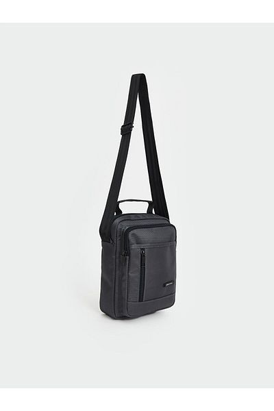 LC Waikiki Lcw Accessories Anthracite Zippered Men's Shoulder Bag