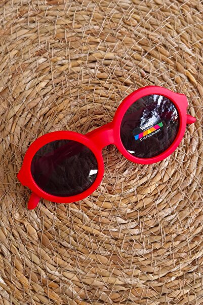 The Red Kids Red Children's Sunglasses with Uv400 Protection Glass