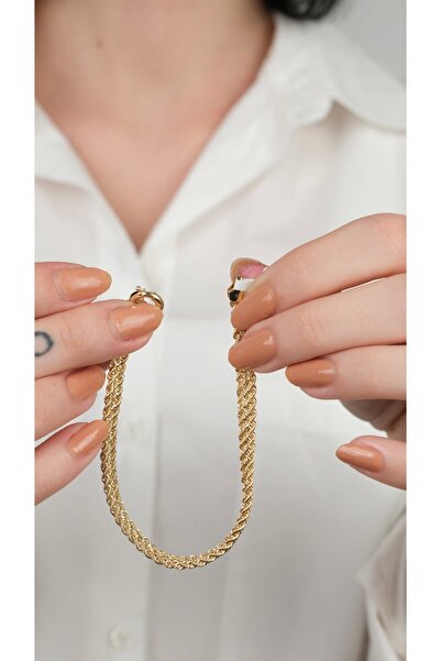 Arpaş 14 Ayar Altın Sade Üç Sıra Burgulu Bileklik