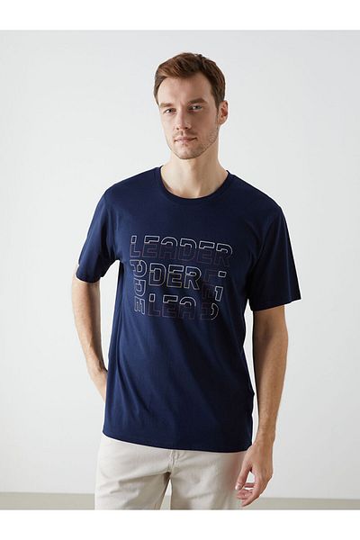 LC Waikiki Ανδρικό Tisort με στάμπα Crew Neck New Season - S5I041Z8