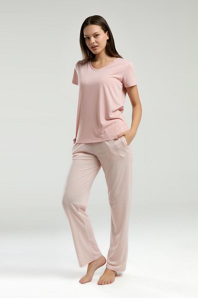 Pierre Cardin Women's Pajama Suit, Summer, Short Sleeve, Pocket Detail