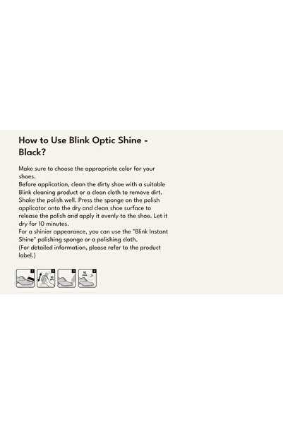 Blink Optic Shine Black – Colorless liquid polish - 75 ml