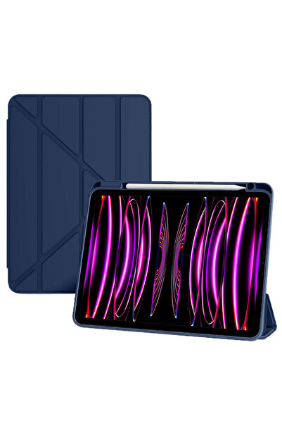 UnDePlus Apple Ipad 11.nesil A16 11inç/10.nesil 10.9inç Uyumlu Kılıf Grafiti Şeffaf Kalem Bölmeli