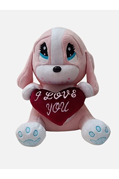 GRAN TOYS Plush Sad Dog with Heart - 40cm