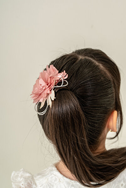 Eray Kids Βραδινό φόρεμα για κορίτσια με λεπτομέρεια λουλουδιών Organza Ruffle