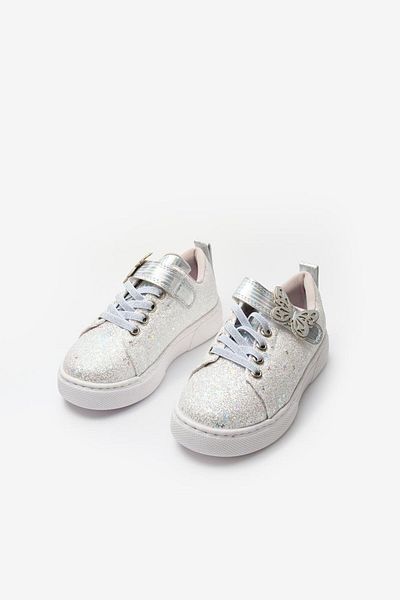 Le Mabelle White Butterfly Detailed Girl's Sports Shoes