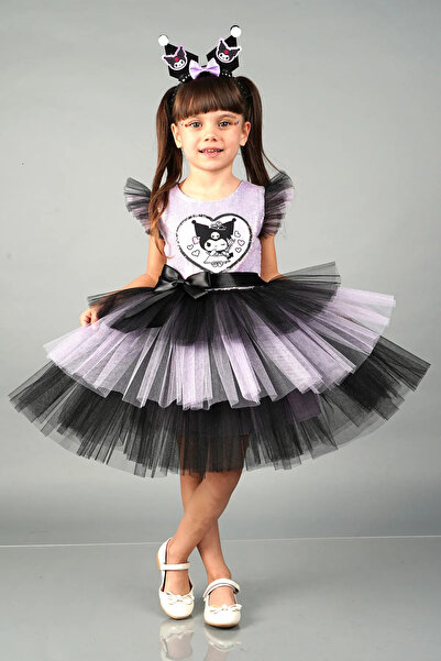 GÜL Baby زي و ثوب أميرة عيد ميلاد مزين بالترتر مع إكسسوارات التاج