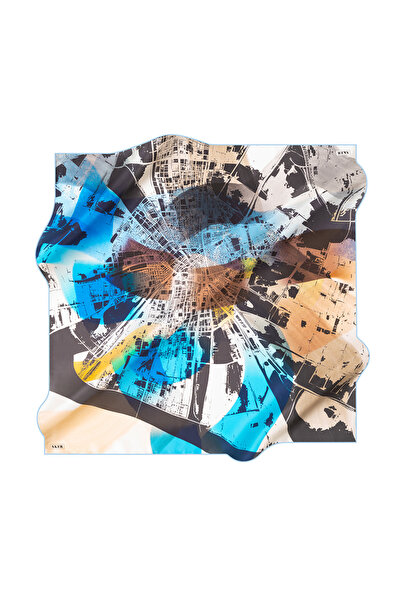 Aker Μεταξωτό κασκόλ 90Χ90 Ακέρ