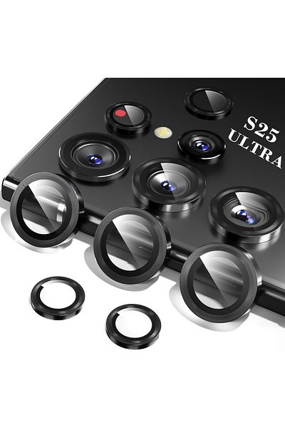 AWH lens for Samsung Galaxy S25 Ultra Camera Protector, Tempered Glass, Anti-Scratch