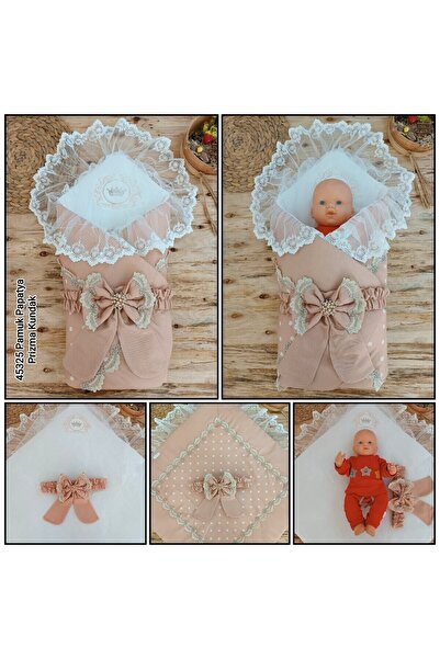 Tomuycuk Lace Special Design Baby Swaddle Outer Swaddle Blanket Hospital Exit Gift Mevlütluk